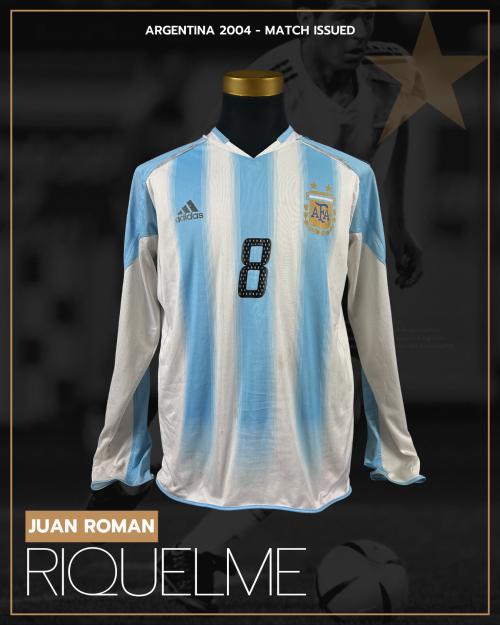 55   -  JUAN ROMÁN RIQUELME #8 | 2004 ARGENTINA | MATCH ISSUED