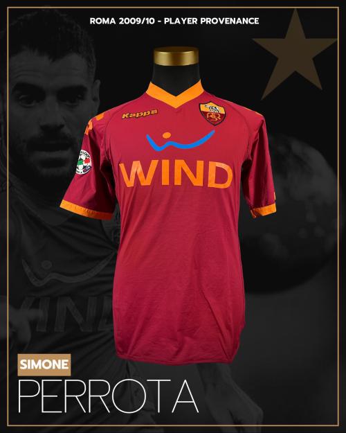 6   -  SIMONE PERROTA #20 | 2009/10 ROMA | GAME WORN vs ATALANTA | SWAPPED | PLAYER COLLECTION