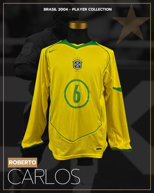 62   -  ROBERTO CARLOS #6| 2004 BRASIL WCQ | GAME ISSUED vs CHILE | SWAPPED | PLAYER COLLECTION