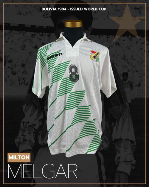 71   -  MILTON MELGAR #8 | 1994 BOLIVIA WORLD CUP | MATCH ISSUED | PLAYER COLLECTION