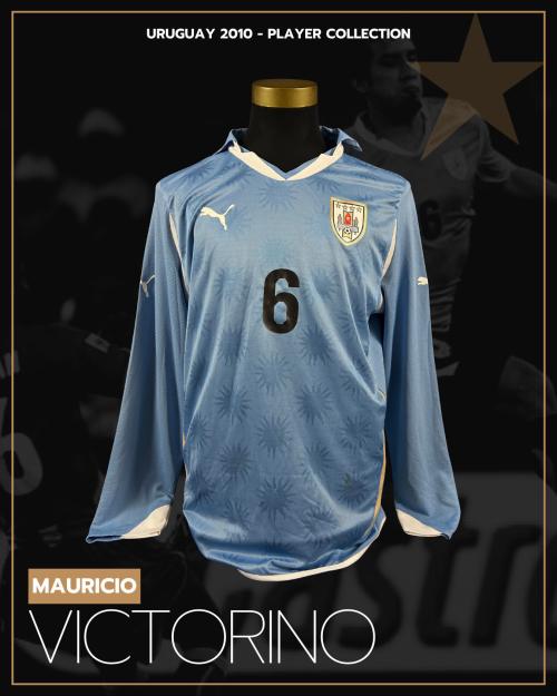 73   -  MAURICIO VICTORINO #6 | 2010 URUGUAY  | MATCH ISSUED | GIFTED | PLAYER COLLECTION