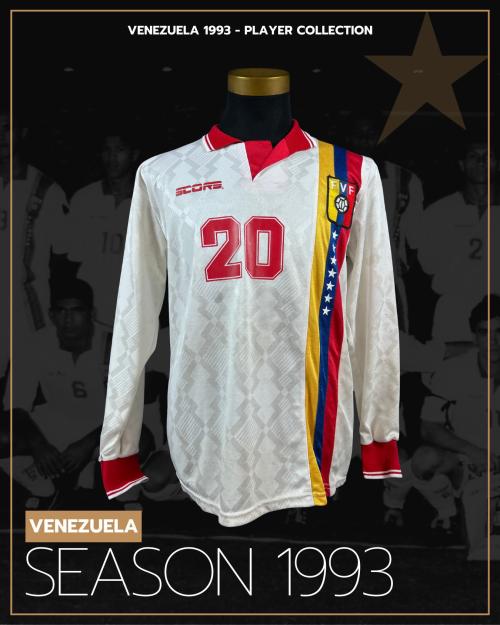 84   -  VENEZUELA #20 | 1993 WCQ | GAME WORN vs BOLIVIA | SWAPPED | PLAYER COLLECTION