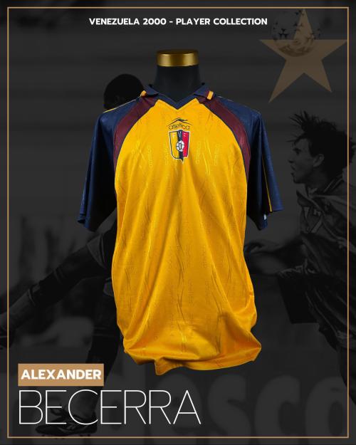 85   -  ALEXANDER BECERRA #4 | 2000 VENEZUELA PRE-OLYMPICS | GAME WORN vs CHILE | SWAPPED | PLAYER COLLECTION