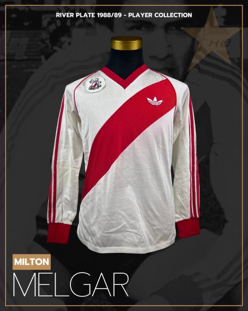 91   -  MILTON MELGAR #8 |  1988/89 RIVER PLATE | MATCH WORN