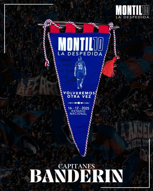 11   -  WALTER MONTILLO #10 | 2025 LA DESPEDIDA | BANDERIN 1 KICK OFF | FIRMADO