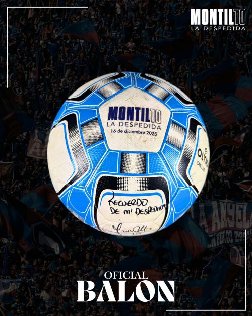 15   -  PELOTA FIRMADA POR MONTILLO | 2025 LA DESPEDIDA | USADA EN SEGUNDO TIEMPO | FIRMADA