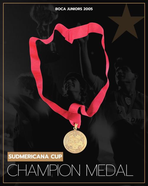 102   -  CHAMPION SUDAMERICA CUP MEDAL | 2005 BOCA JUNIORS | PROVENANCE