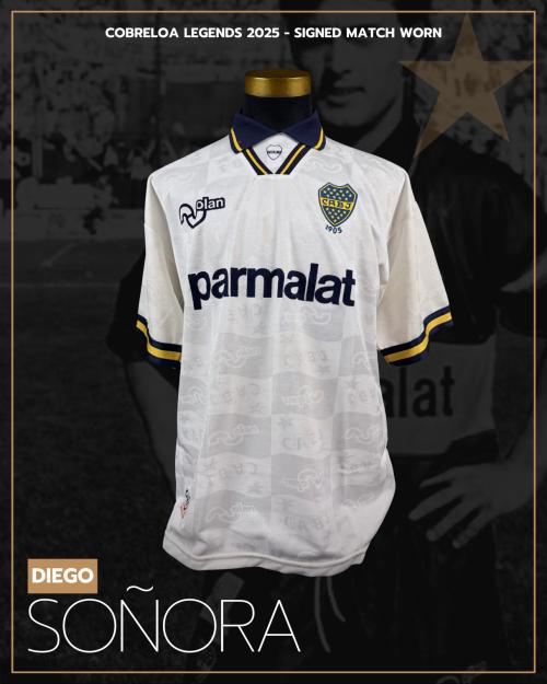 103   -  DIEGO SOÑORA #4 | 1995/96 BOCA JUNIORS | MATCH WORN