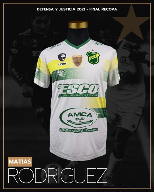 113   -  MATIAS RODRIGUEZ #15 | 2021 DEFENSA Y JUSTICIA RECOPA | FINAL  WORN vs PALMEIRAS | PLAYER COLLECTION