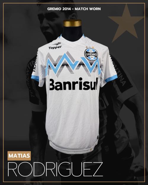115   -  MATIAS RODRIGUEZ #18 | 2014 GREMIO | MATCH WORN | PLAYER COLLECTION