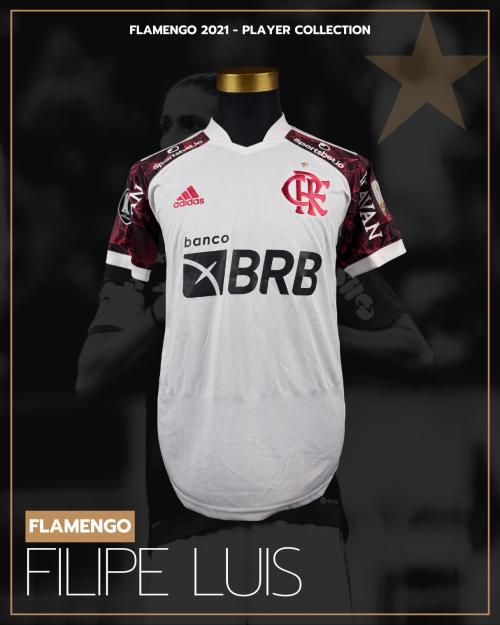 119   -  FILIPE LUIS #16 | 2021 FLAMENGO LIBERTADORES  | GAME WORN vs DEFENSA Y JUSTICIA | SWAPPED | PLAYER COLLECTION