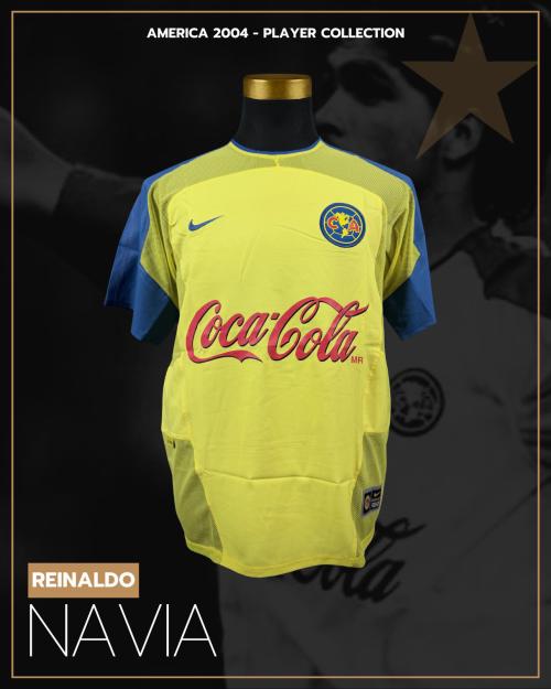 121   -  REINALDO NAVIA #9 | 2004 AMERICA LIBERTADORES | GAME WORN vs SAO CAETANO | PLAYER COLLECTION