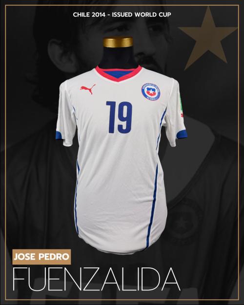 130   -  JOSÉ FUENZALIDA #19 | 2014 CHILE WORLD CUP | GAME ISSUED vs NETHERLANDS | KITMAN COLLECTION