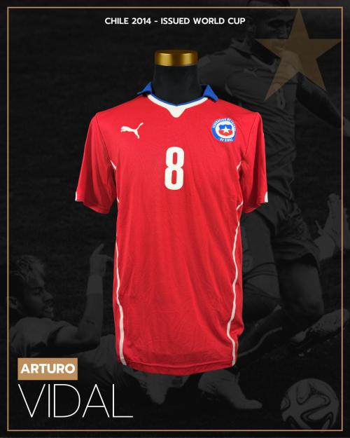 132   -  ARTURO VIDAL  #8 | 2014 CHILE WORLD CUP | GAME ISSUED vs BRAZIL | KITMAN COLLECTION