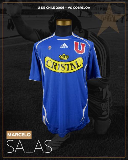 137   -  MARCELO SALAS #11 | 2006 A U DE CHILE | GAME WORN vs COBRELOA | SWAPPED | PLAYER COLLECTION
