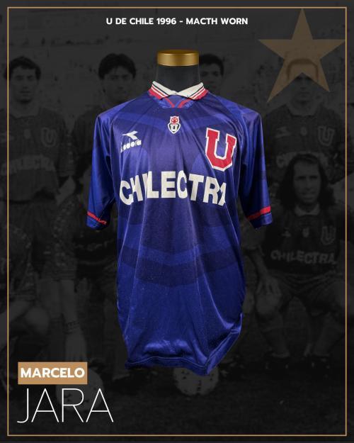 140   -  MARCELO JARA #15| 1996 U DE CHILE | MATCH WORN