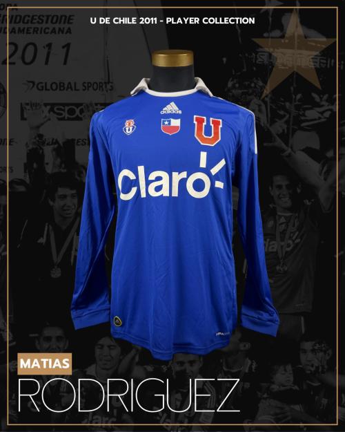 144   -  MATIAS RODRIGUEZ #6 | 2011 U DE CHILE CLAUSURA |  MATCH ISSUED | PLAYER COLLECTION