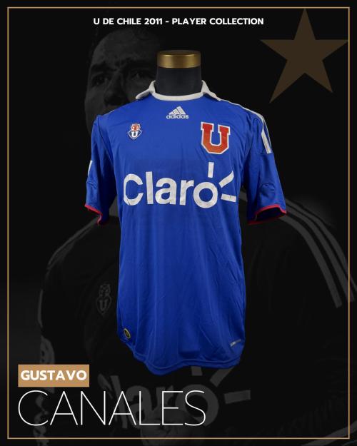 147   -  GUSTAVO CANALES #19 | 2011 U DE CHILE APERTURA |  MATCH WORN | PLAYER COLLECTION
