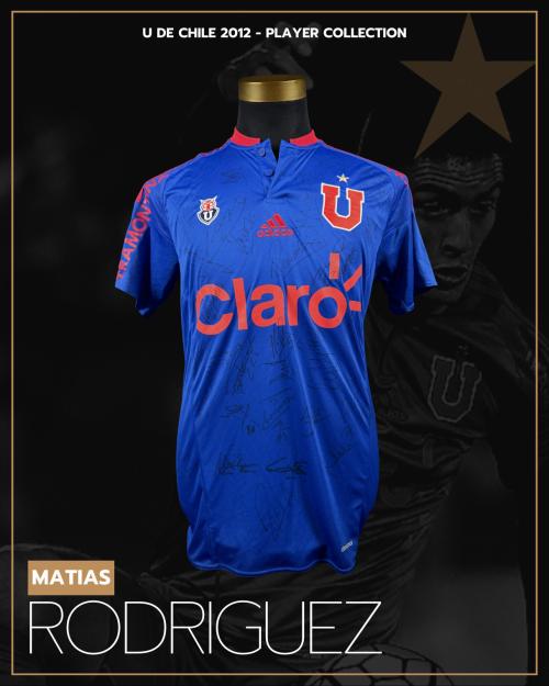 148   -  MATIAS RODRIGUEZ #16 | 2016 U DE CHILE  | MATCH WORN | SIGNED | PLAYER COLLECTION