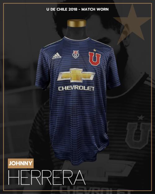 152   -  JHONNY HERRERA #25 | 2018 U. DE CHILE | MATCH WORN