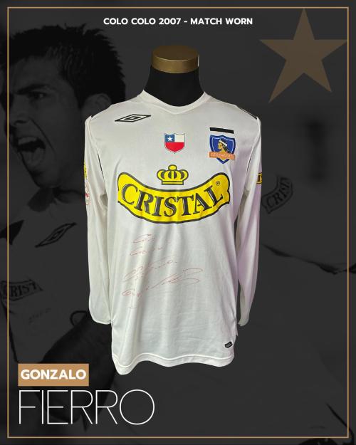 168   -  GONZALO FIERRO #11 | 2007 COLO COLO | MATCH WORN | EXCLUSIVE PROVENANCE