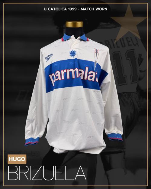 170   -  HUGO BRIZUELA  #11 | 1999 U CATOLICA | MATCH WORN