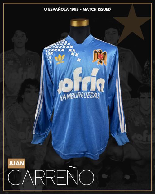 172   -  JUAN CARREÑO #9 | 1993 UNION ESPAÑOLA | MATCH ISSUED