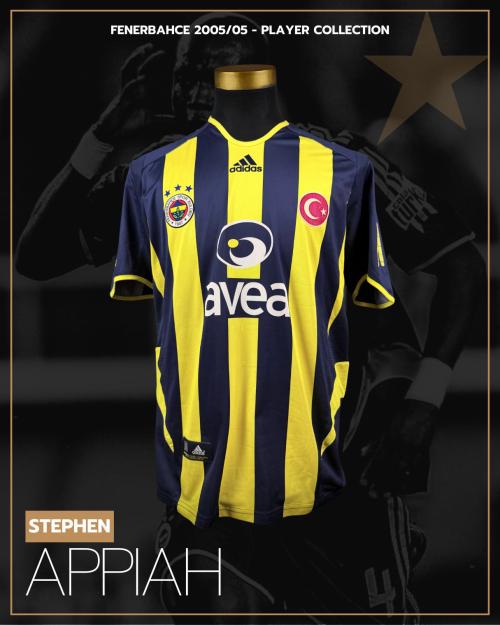 18   -  STEPHEN APPIAH #4 | 2005/06 FENERBAHCE | MATCH ISSUED |  PLAYER COLLECTION