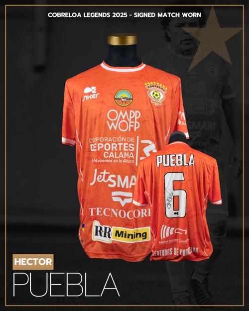 180   -  HECTOR PUEBLA #6 | 2025 COBRELOA LEGENDS  | GAME WORN vs AMERICA LEGENDS | SIGNED | CHARITY