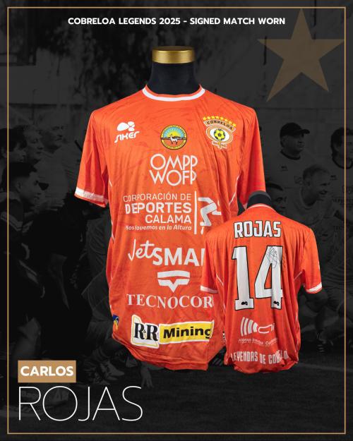 186   -  CARLOS ROJAS #14 | 2025 COBRELOA LEGENDS  | GAME WORN vs AMERICA LEGENDS | SIGNED | CHARITY