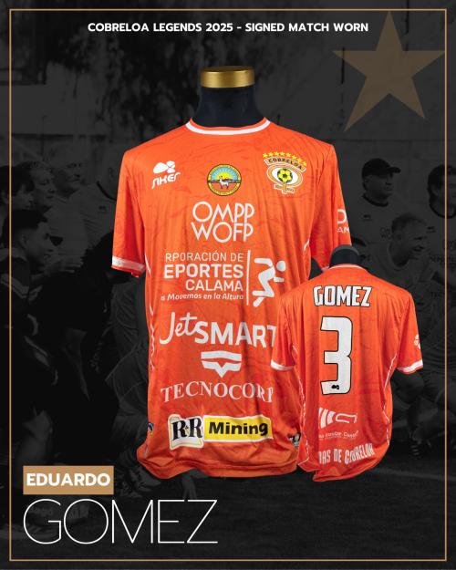 188   -  CARLOS ROJAS #14 | 2025 COBRELOA LEGENDS  | GAME WORN vs AMERICA LEGENDS | SIGNED | CHARITY
