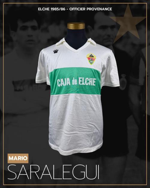 19   -  MARIO SARALEGUI #18 | 1985/86 ELCHE  |  MATCH WORN | OFFICER PROVENANCE