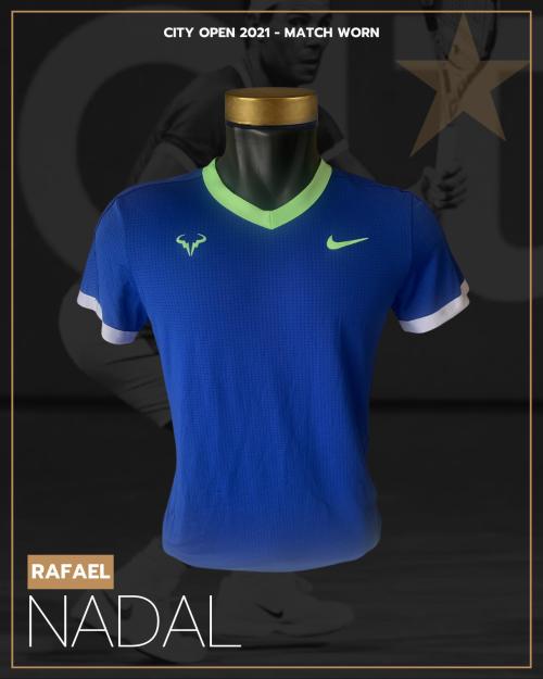 2   -  RAFAEL NADAL | 2021 CITY OPEN | MATCH WORN  | MEARS CERTIFICATE