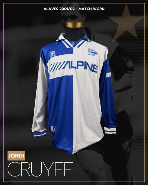20   -  JORDI CRUYFF #14 | 2001/02 ALAVES | MATCH WORN