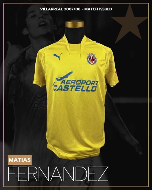 24   -  MATIAS FERNANDEZ #14 | 2007/08 VILLARREAL | MATCH ISSUED