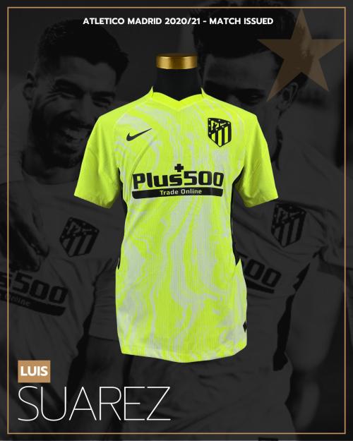 27   -  LUIS SUAREZ #9 | 2020/21 ATLETICO MADRID  | MATCH WORN | PROVENANCE