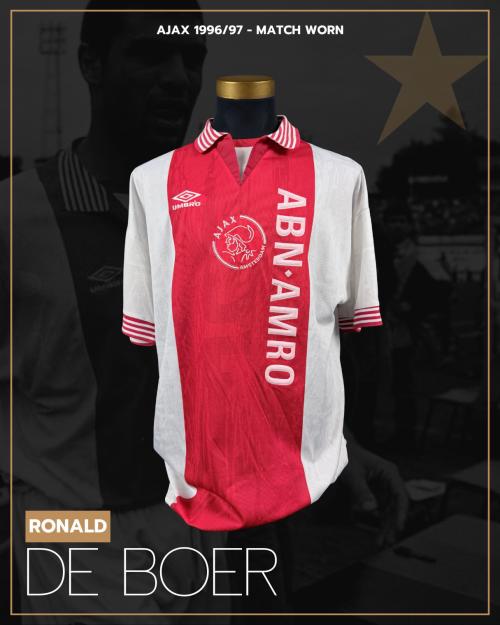 3   -  RONALD DE BOER #9 | 1996/97 AJAX | MATCH WORN