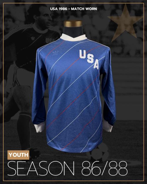 43   -  USA #20 | 1986/88 YOUTH CATEGORY | MATCH WORN