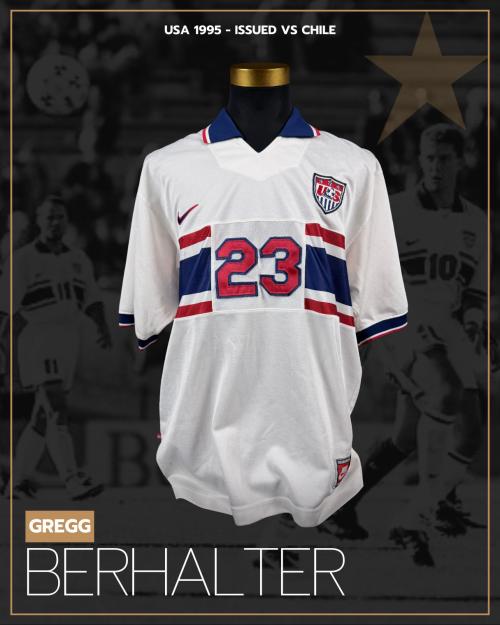 44   -  GREGG BERHALTER  #23 | 1995 USA AMERICA CUP | GAME ISSUED vs CHILE | SWAPPED | PLAYER COLLECTION