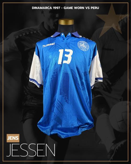 45   -  JENS JESSEN #13 | 1997 DENMARK US CUP | GAME WORN vs PERÚ