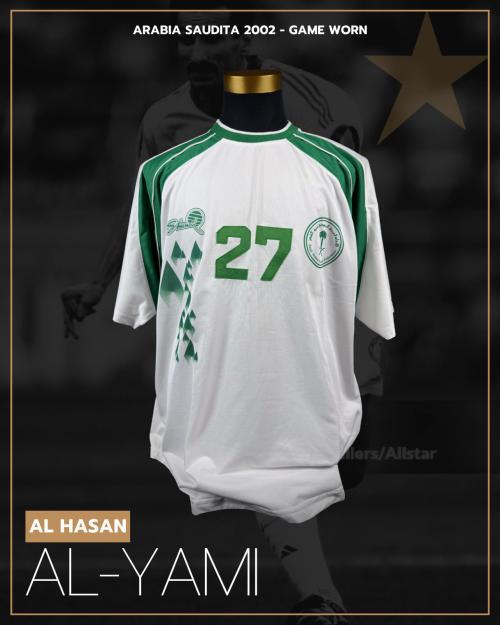 47   -  AL-HASAN AL-YAMI #27 | 2002 SAUDI ARABIA  | GAME WORN vs URUGUAY | PROVENANCE