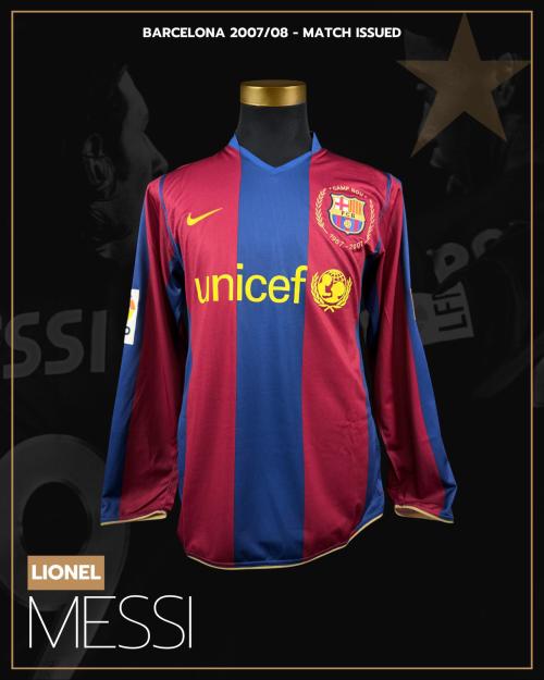 52   -  LIONEL MESSI #19 | 2007/08 BARCELONA | MATCH ISSUED