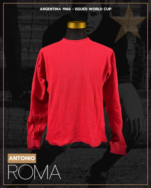 63   -  ANTONIO ROMA #1 | 1966 ARGENTINA WORLD CUP | MATCH ISSUED | MUSEUM PIECE
