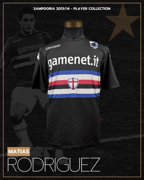 7   -  MATIAS RODRIGUEZ #6 | 2013/14 SAMPDORIA | MATCH ISSUED  | PLAYER COLLECTION