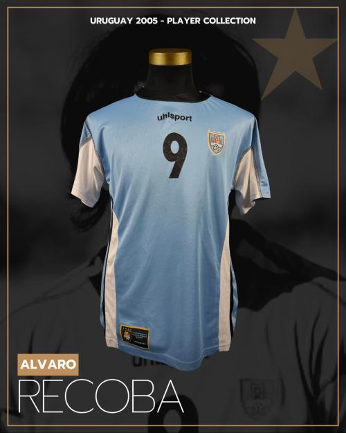 77   -  ÁLVARO RECOBA #9 | 2005/06 URUGUAY | MATCH WORN | PLAYER COLLECTION