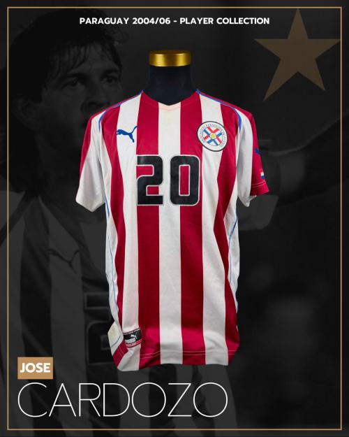 84   -  JOSÉ CARDOZO #20 | 2004/06 PARAGUAY  | MATCH ISSUED | PLAYER COLLECTION
