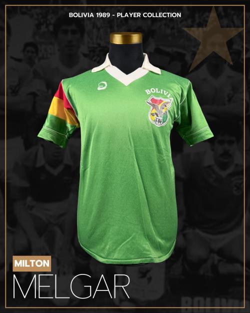 86   -  MILTON MELGAR #7 | 1989 BOLIVIA WCQ | GAME WORN vs PERÚ | PLAYER COLLECTION