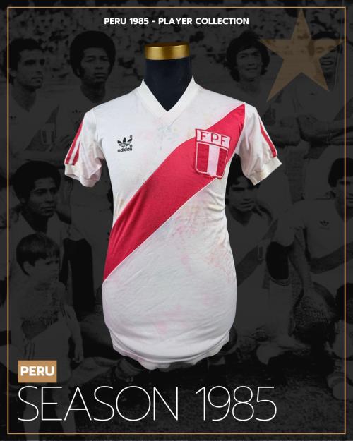 88   -  PERÚ #14 | 1985 FRIENDLY | GAME WORN vs BOLIVIA | SWAPPED | PLAYER COLLECTION