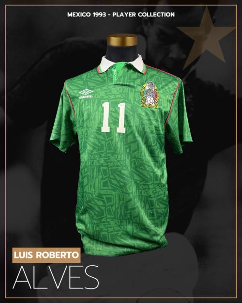 95   -  LUIS ROBERTO ALVES ZAGUE #11 | 1993 MEXICO AMERICA CUP | GAME WORN vs PERÚ | SWAPPED | PLAYER COLLECTION
