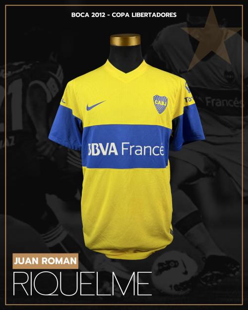 99   -  ROMÁN RIQUELME #10 | 2012 BOCA JUNIORS LIBERTADORES | GAME WORN vs U DE CHILE | SWAPPED | PLAYER COLLECTION